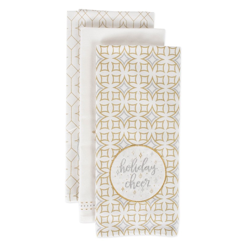 DII Cotton Christmas Holiday Dish, Decorative Oversized Towels, Perfect Home