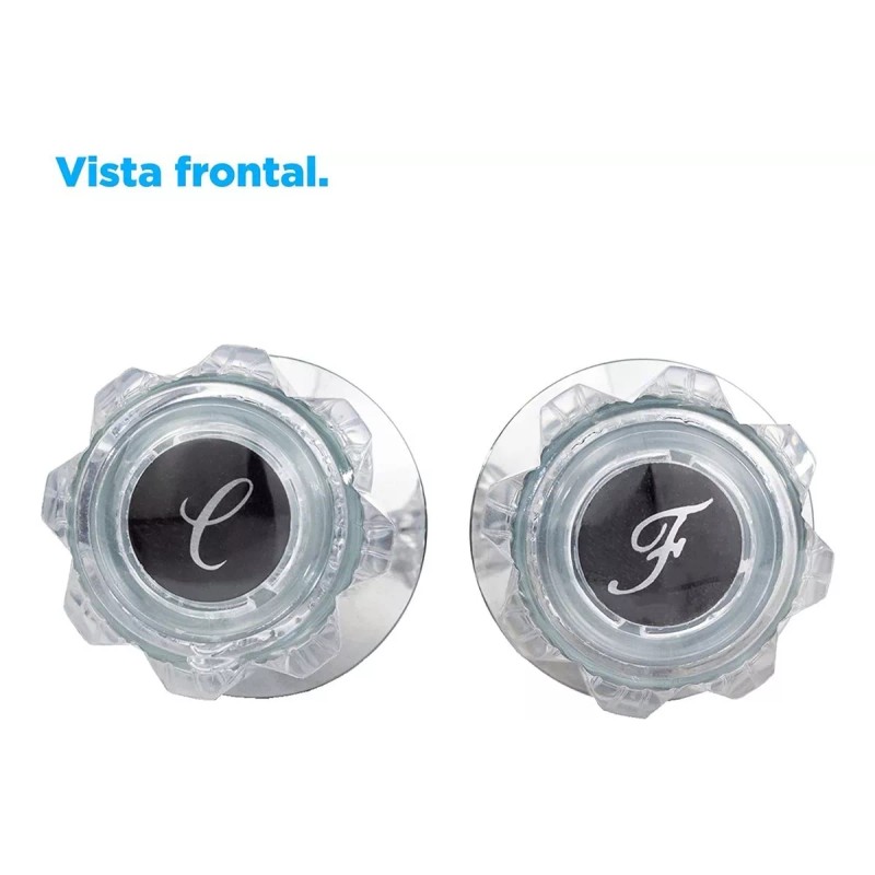 CNX Juego De 2 Llaves Para Regaderascon Un Acabado Transparente