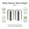 2 Pack Matcha Powder Storage Canisters, 304 Stainless Steel Tea