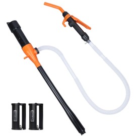 Portable Battery Powered Gas Transfer Pump, Battery Operated Liquid Water/Fuel Transfer Pump with Adjustable Flow Control, 2.2 Gallons per Min, Electric Siphon Pumps for Diesel Fuel Gas Can