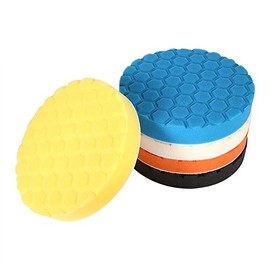EVGATSAUTO Taladro de Espuma para Coche, Almohadilla para pulir, 5 uds, 3/4/5/6/7 Pulgadas, Esponja para pulir, Almohadilla para pulir, Kit de Herrami