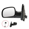 SCITOO Side View Mirror Black POWER MANUAL FOLDING Driver Side