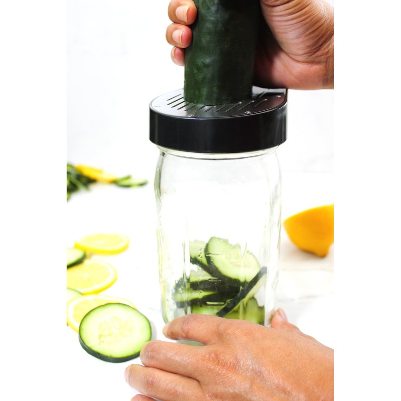 Microplane Jar Top Vegetable Slicer - Perfect Slices Every Time
