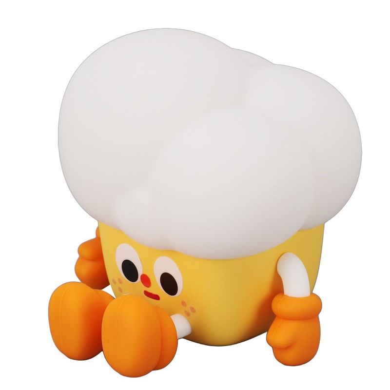 Cute Popcorn Night Light Silicone Nursery Night Light 3 Levels