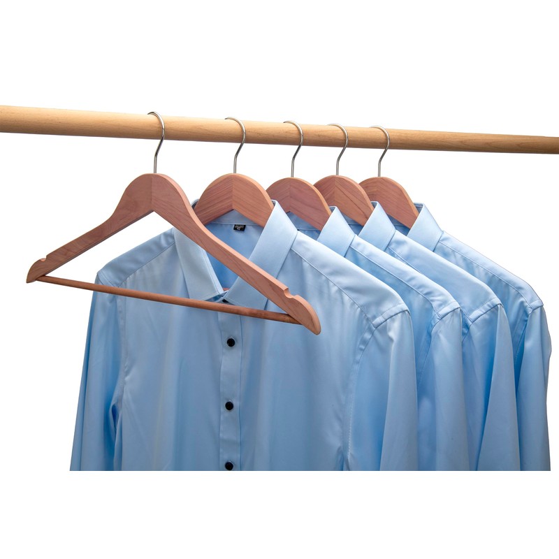 American Red Cedar Wooden Coat Suit Hangers, Wood Skirt Dress