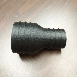 Schatz Additive NEW 1/2 Inch to 5/8 in OD Hose Adapter Coupler Temp Chemical Safe Carbon Plastic