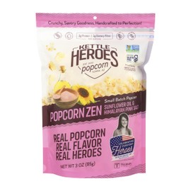 Kettle Heroes Popcorn, Popcorn Zen, Sunflower Oil & Himalayan Pink Salt, 3 oz (6)