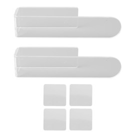 Self Adhesive Hand Towel Holder U Shaped Space Saving Acrylic Wall Mounted Hand Towel Bar Towel Ring for Bathroom Transparent