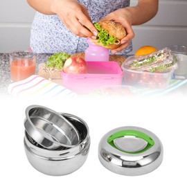 Topyond Thermal Lunch Box, 800ml Stainless Steel Insulated Container, Keeps Food Hot, Portable, Leakproof, for Students and Office Workers