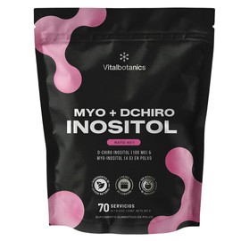 VITAL BOTANICS | Myo-inositol Y D-Chiro Inositol 40:1 En Polvo | 70 Porciones | Suplemento Alimenticio Sin Aditivos | Equilibrio Hormonal