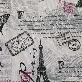 Souarts Retro Cotton Cloth Fabric Sold by the Metre for Sewing Patchwork DIY 150 cm x 100 cm