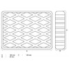 BGS 7006 Rubber Pad for Lifting Platforms 160 x 120