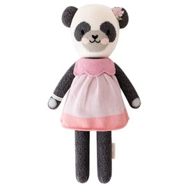 cuddle + kind Polly The Panda Little 13" Hand-Knit Doll – 1 Doll = 10 Meals, Fair Trade, Heirloom Quality, Handcrafted in Peru, 100% Cotton Yarn