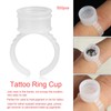 Disposable Eyebrow Tattoo Ink Rings Pigments Holder Container Cup Medium