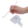 100pcs Disposable Dental Explorers Temporary Double Ends Probe Hook Pick
