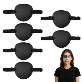 6PCS Medical Eye Patches for Adults, Eye Patches for Adults Medical, Eye Patch,Eye Patches for Adults,3D Concave Design Pirate Eye Patch for Amblyopia & Strabismus Treatment,Right or Left Eye Patch