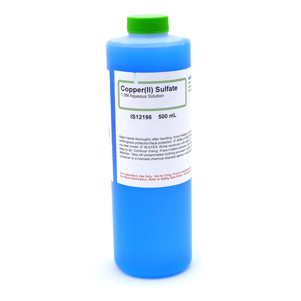 Copper (II) Sulfate Solution, 1M, 500mL - The Curated Chemical Collection
