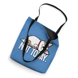 Funny Kawaii Not Today Napping Cardigan Blue Merle Corgi Tote Bag