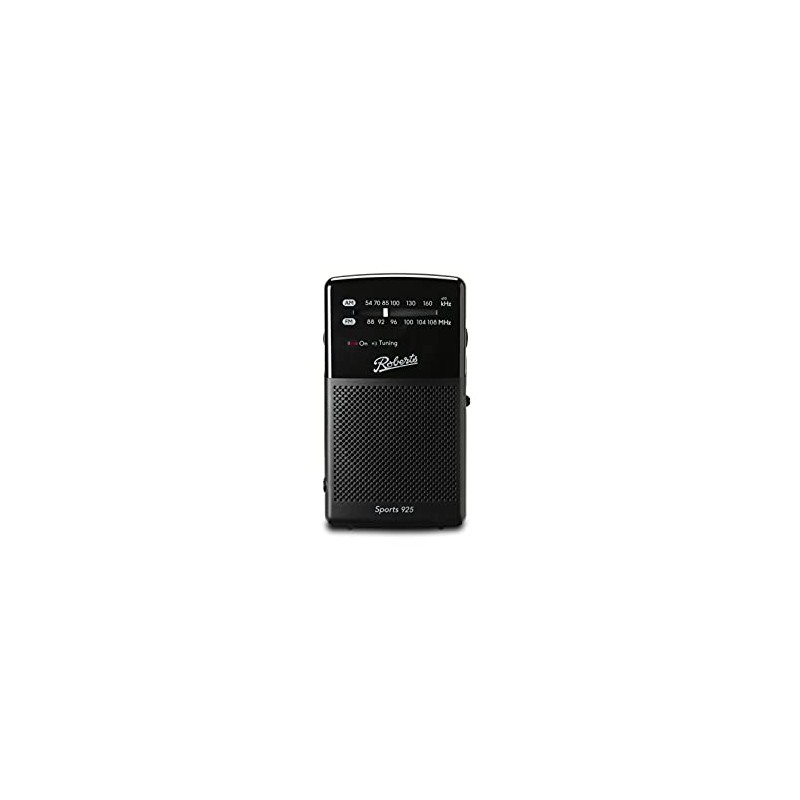 Roberts Sports 925 Personal FM/AM Radio - Black