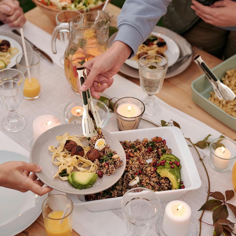 Serving Tongs 18/8 Stainless Steel 7Inch Metal Small Tongs for