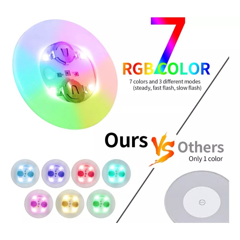 ZhuoSheng Taza Tapete Led Bebidas Botella Pegatinas Posavasos 24pcs