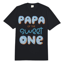 Papa of The Sweet One Donut Boy 1st Birthday Party Dad Daddy Comfort Colors Adult Heavyweight T-Shirt