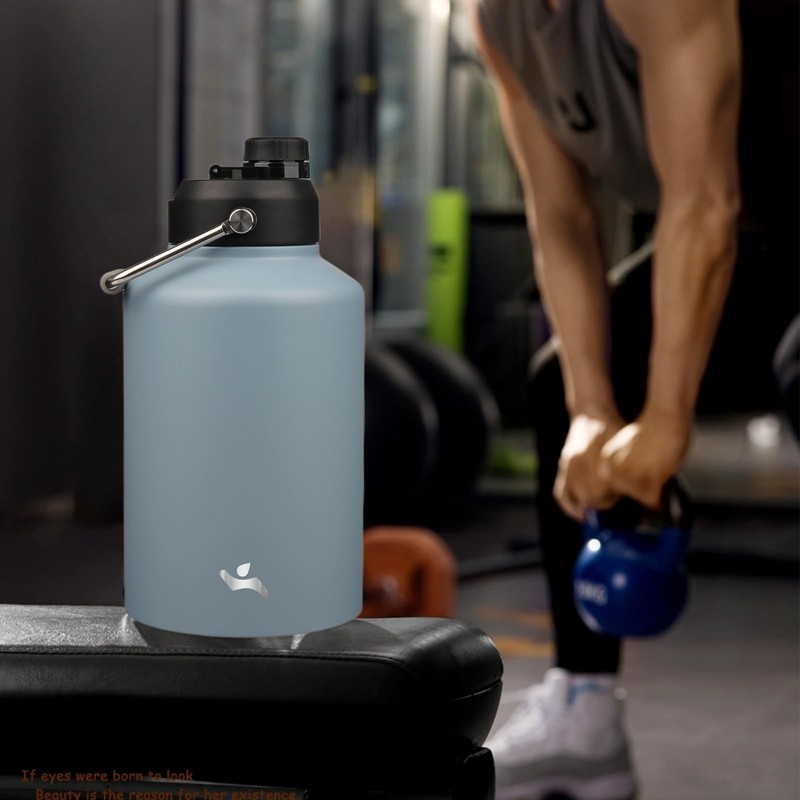 Konokyo 1 Gallon Jug with Handle,128 oz Insulated Water Bottle