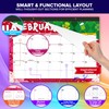 Decorably 18 Months Desk Calendar 2025-2026 Colorful Assorted Academic Landscape