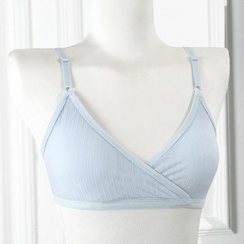 GAOIYO Big Girls Training Bras Wireless Light Padded Sports Halter Vest Bra Age 10-16 Teens, Black, White, Green, Blue, Skin Color, Pink, 10-16 Years