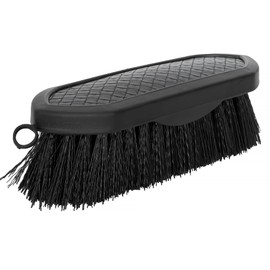 START Pferdebürste mit ergonomischem Griff – Weicher Striegel für Pferde – Fellbürste für sanfte & gründliche Pferdepflege – Antirutsch-Design & praktische Schlaufe (Schwarz)