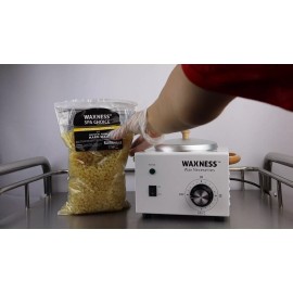 Waxness Spa Choice Natural Honey Gel Hard Wax Beads Sample Size 3.5 oz / 100 g