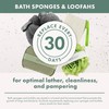 EcoTools Charcoal Infused EcoPouf, Detoxifying Mesh Bath Loofah, Gentle &