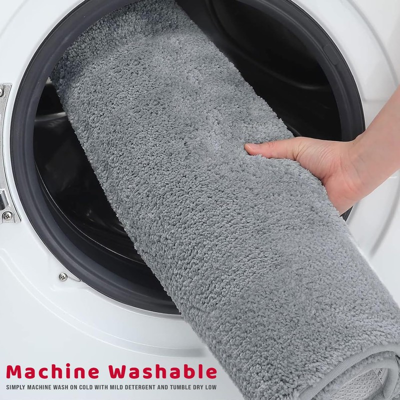 DC VOLTAGE Soft Bath Mat and U-Shaped Pedestal Toilet Mat