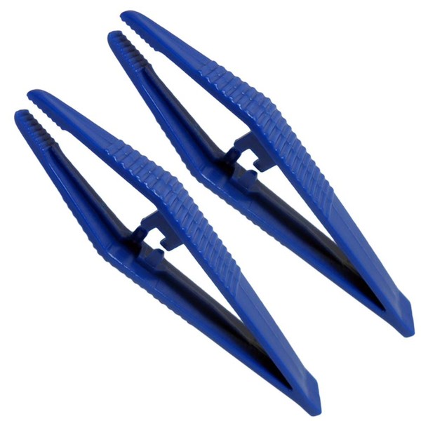 JEWEL TOOL (2 Pack) 3.25" (8.3 cm) Plastic Tweezer |
