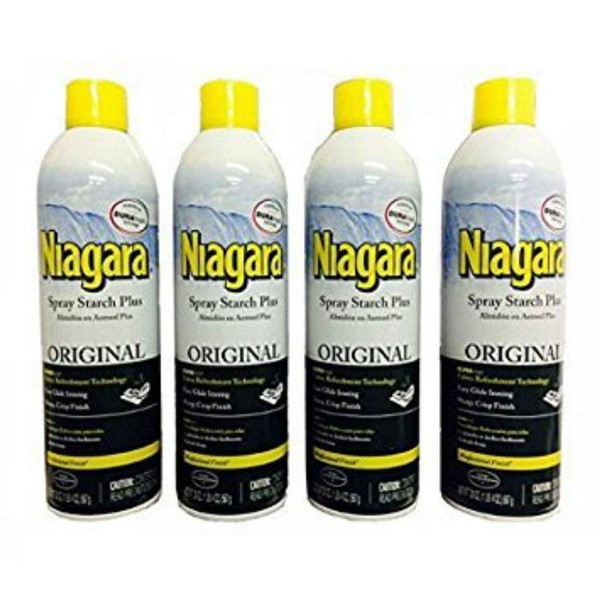 Niagara Spray Starch Plus 20oz - Original with DURAfresh Technology (4-Pack)