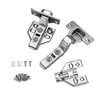 Luokim 10 Pack 5 Pairs Frameless Kitchen Cabinet Hinges Soft