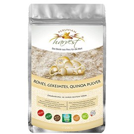 UHTCO Peruvian Harvest Raw Germinated Quinoa Powder, 250 g, The Best of Peru for the World, Organic