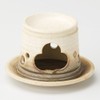 Yellow Glazed Tea Incense Burner Length [12.5 x 8.8 cm
