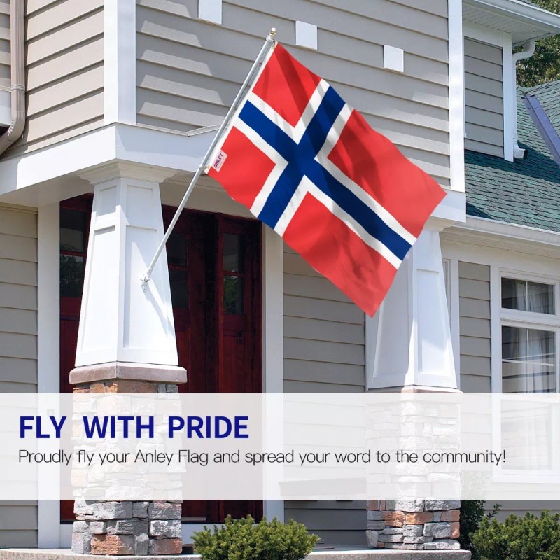 Anley Fly Breeze 3x5 Foot Norway Flag - Norwegian Nordmann