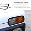 2 x Aluminum Alloy Front Fog Lamp Protector Frame Trim