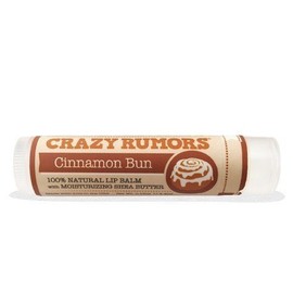 Crazy Rumors Cinnamon Bun Shea Butter Soothing Lip Balm Stick for Dry Lips, 100% Natural and Vegan 4.4ml