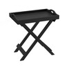 Folding TV Tray Table - Contemporary Side Table with Removable