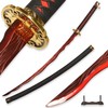 46inchs Rivers of Blood Katana Carbon Steel Handmade Anime Sword
