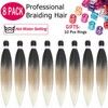Alrence Pre Stretched Braiding Hair Long Braid 26 Inch 8