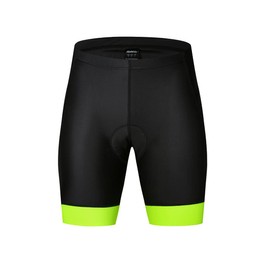 bpbtti - Pantalones cortos acolchados de gel para hombre, para ciclismo, ciclismo, ciclismo, Negro / amarillo (Black/Hi-Viz Yellow), Small