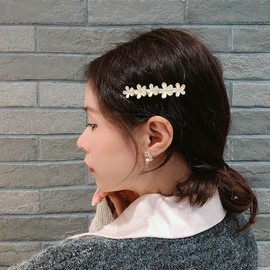 2Pcs Gold Flower Opal Hair Clips Gold Sparkly Wedding Barrettes Fancy Hair Pins Valentines Wedding Prom Engagement Birthday Decorative Accessories for Women Girls Thick Fine Hair