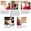 Wardrobe Rail Black Mounted Kit for Clothes Hanging (1 rail,