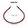 VOCOSTE Hair Hoop Women Headband Headband Rhinestone 0.6cm Width 1pcs