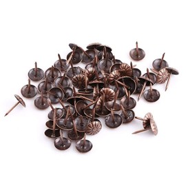 Yosoo 100pcs Antique Bronze Upholstery Nail Wood Decorative Tack Stud for Home Furniture Decor (Size:Type6-red Bronze)