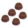 5Pcs Wooden Base Pin Cushion Cute Needle Holder Round Wooden